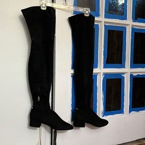 Size 8 thigh high black boot